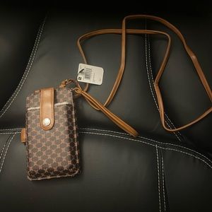 Brown Crossbody Bag / Wallet / Wristlet